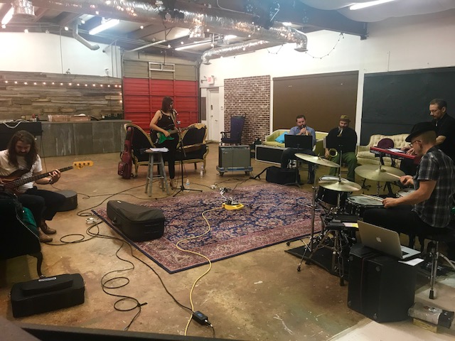 Roberta while recording in the studio in Memphis!